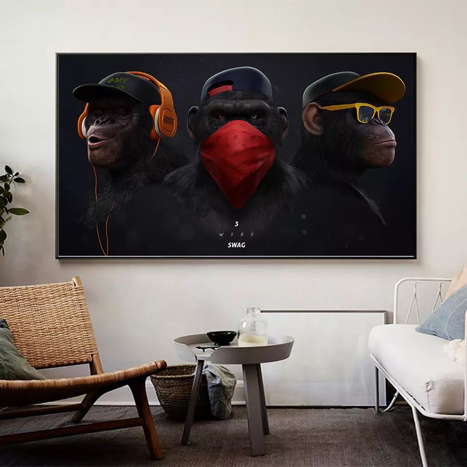 Art Work With Frame (3wiseswag )