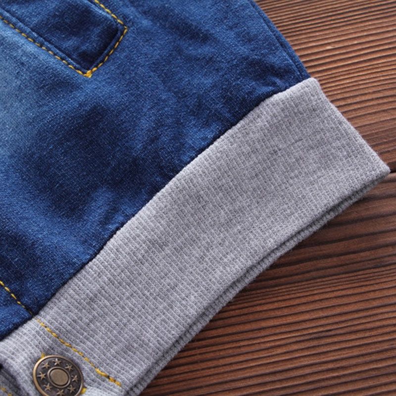 Kids Long Sleeve Denim Coat + Trousers Clothing Set