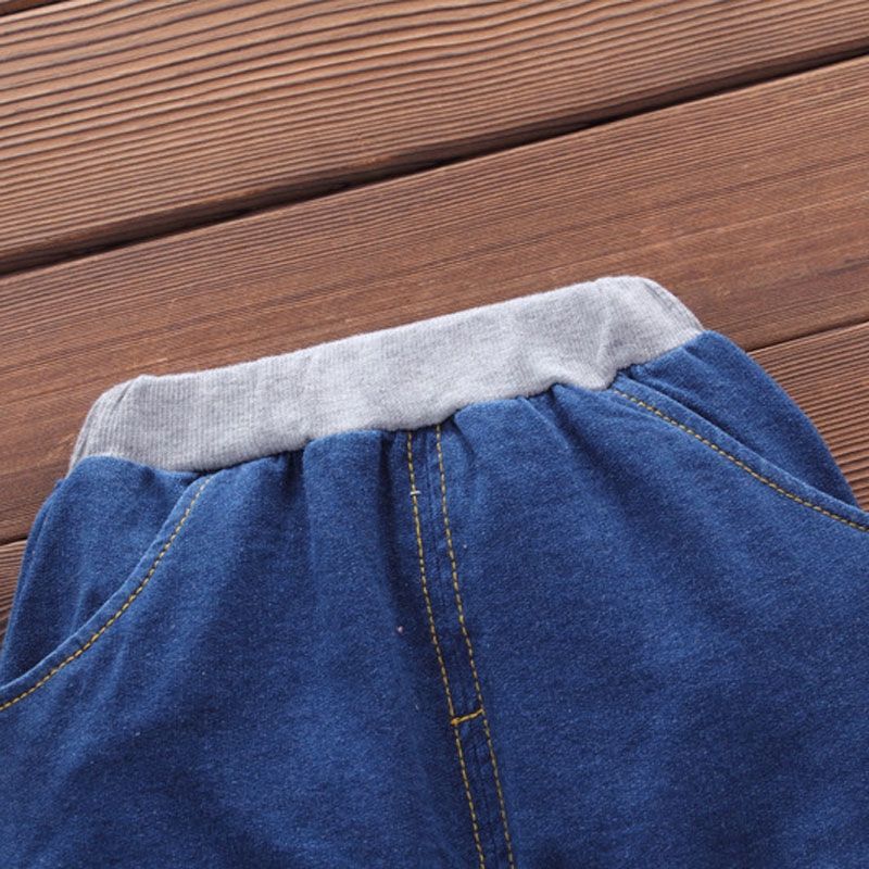 Kids Long Sleeve Denim Coat + Trousers Clothing Set