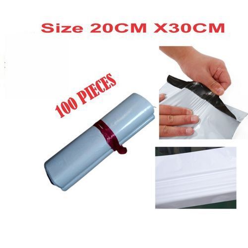 100Pcs Small Plain Courier Bag Flier Nylon Size 20CM X30CM