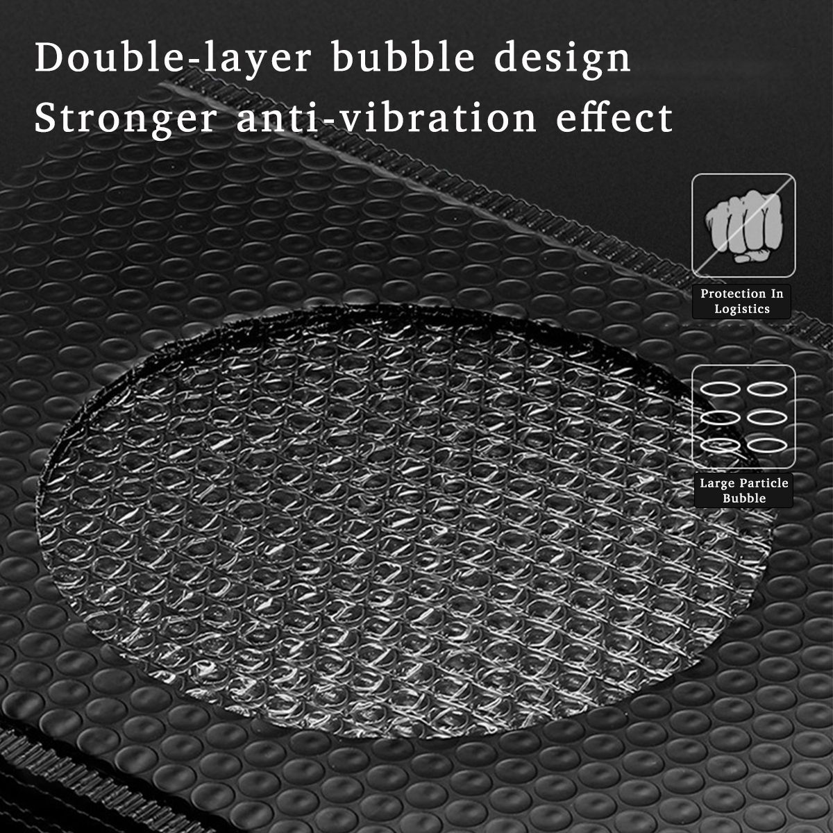 20Pcs/set Black Padded Bubble Envelopes Bag Lined Poly Mailer Seal Bags 7Sizes