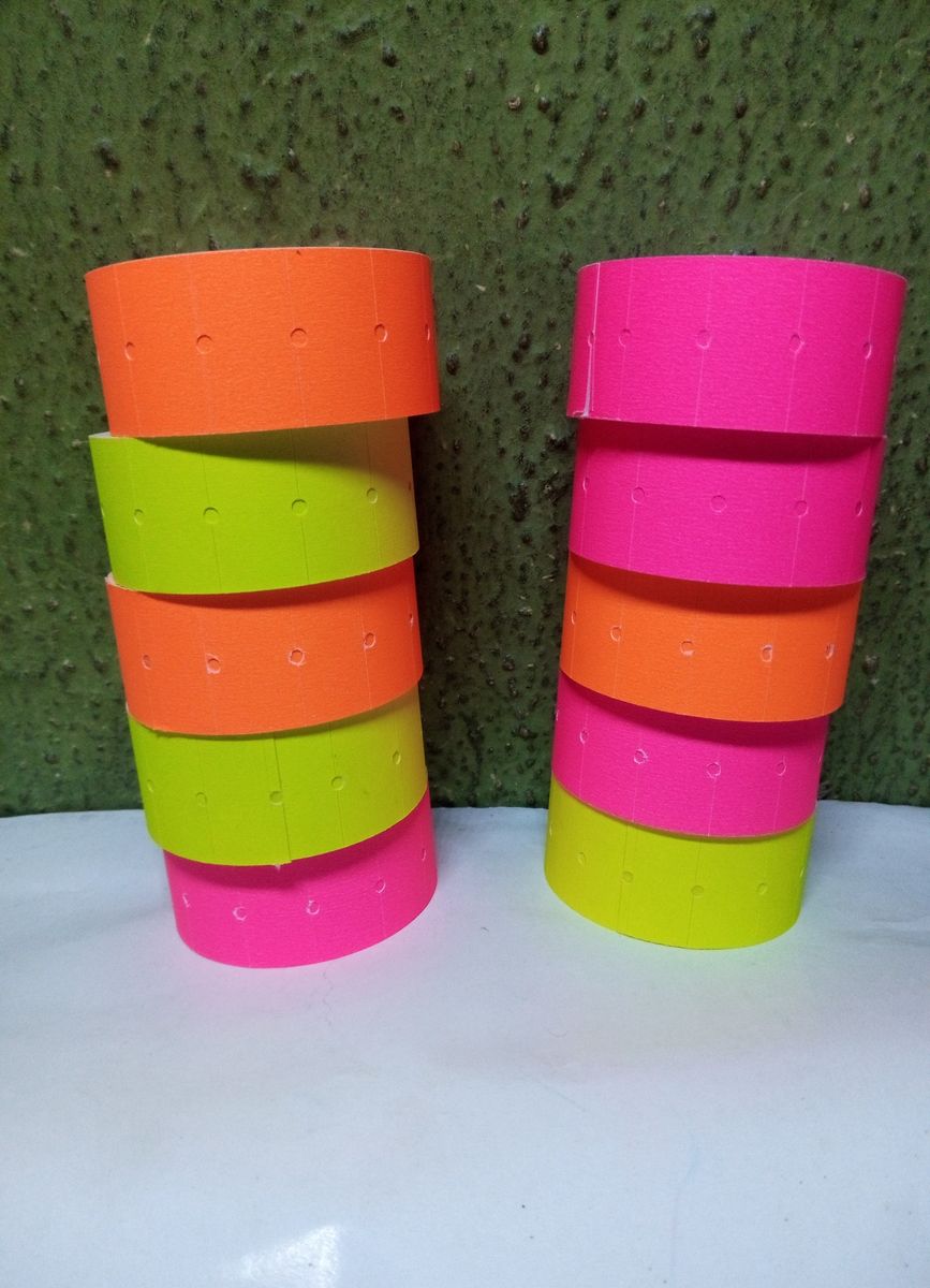10 Rolls Multi Colour Price Paper Tag