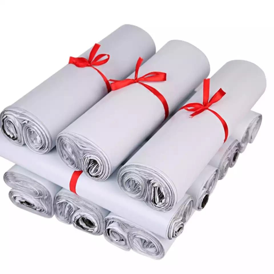 100Pcs Courier Bag Flier XXL Nylon- Size 50 X 65CM- White