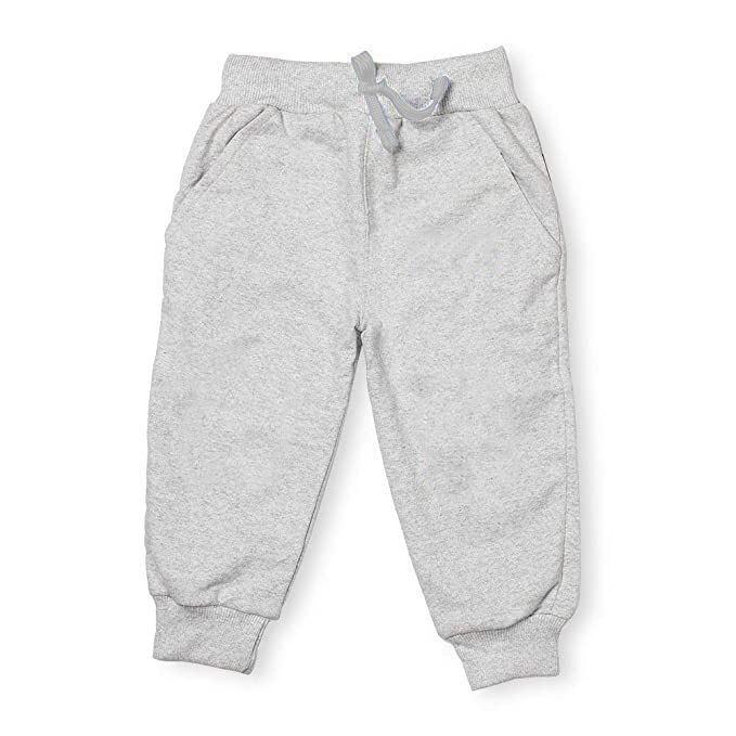 Kids Children Joggers Sweatpants Boys Girls- Light Grey