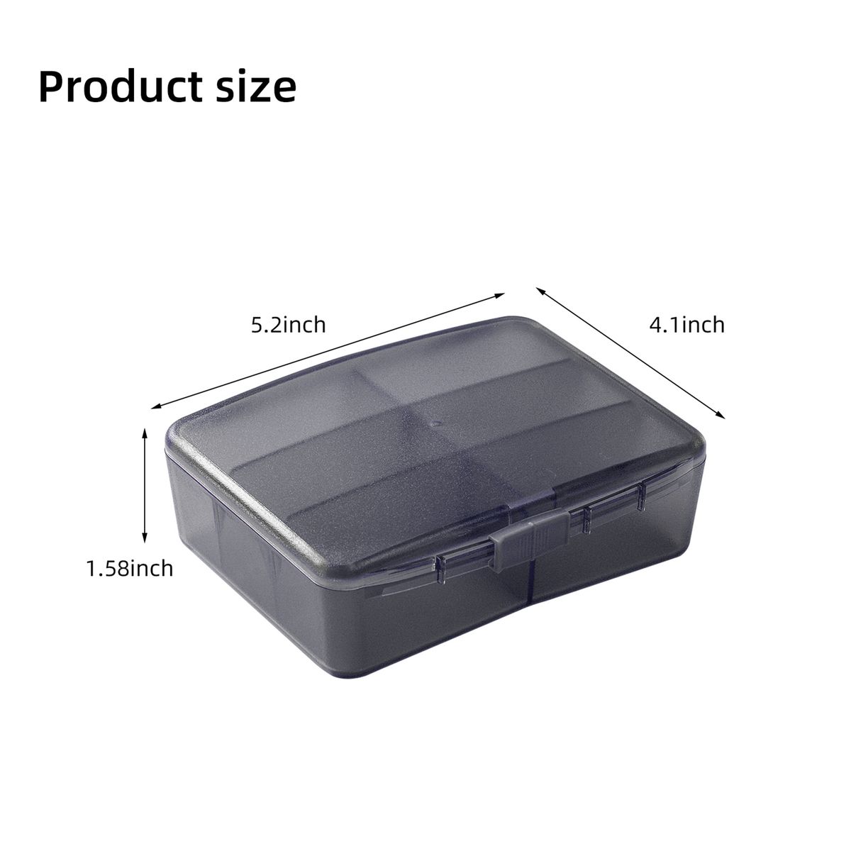 High-Capacity Pill Organizer Pill Box Case Daily Medicine