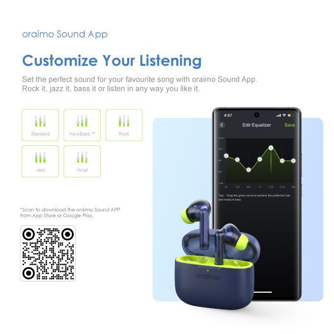FreePods Lite 40-hour Playtime ENC True Wireless Earbuds