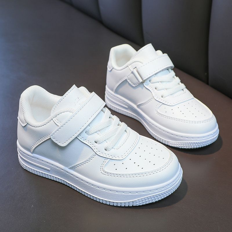 Kids All-White Sport Sneakers