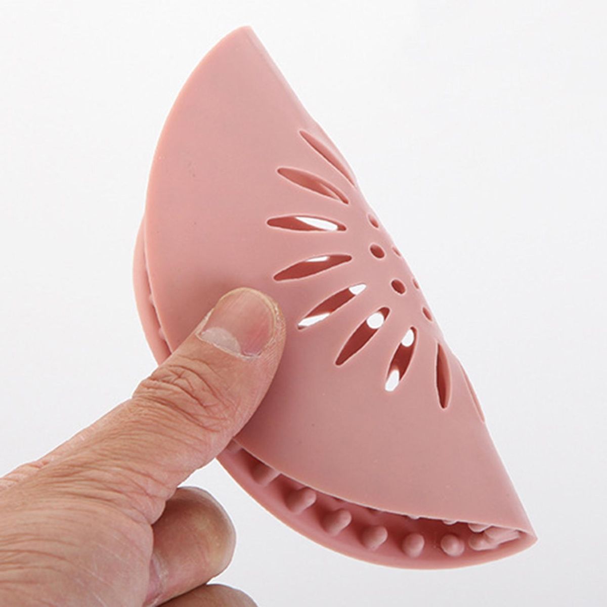 5Pcs Sink Strainer Bathroom Floor Drain Deodorant Mat Hair Trap Filter Pink