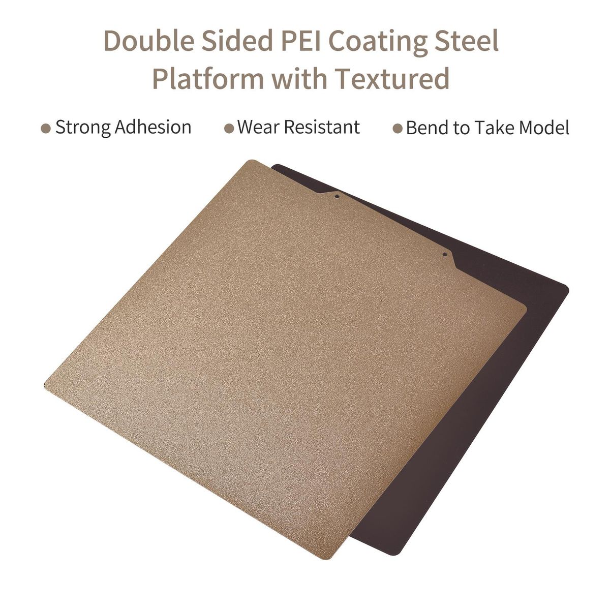 3D Printer Hotbed Spring Steel Sheet PEI Build Platform 235x235mm/9.3x9.3in with Magnetic Backplate Strong Adhesion Compatible with Creality Ender-3/Ender-3X/Ender-3 Pro/Ender-3 V2 TEVO Tarantula Pro 3D Printers
