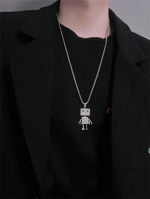Robot Pendant Necklace