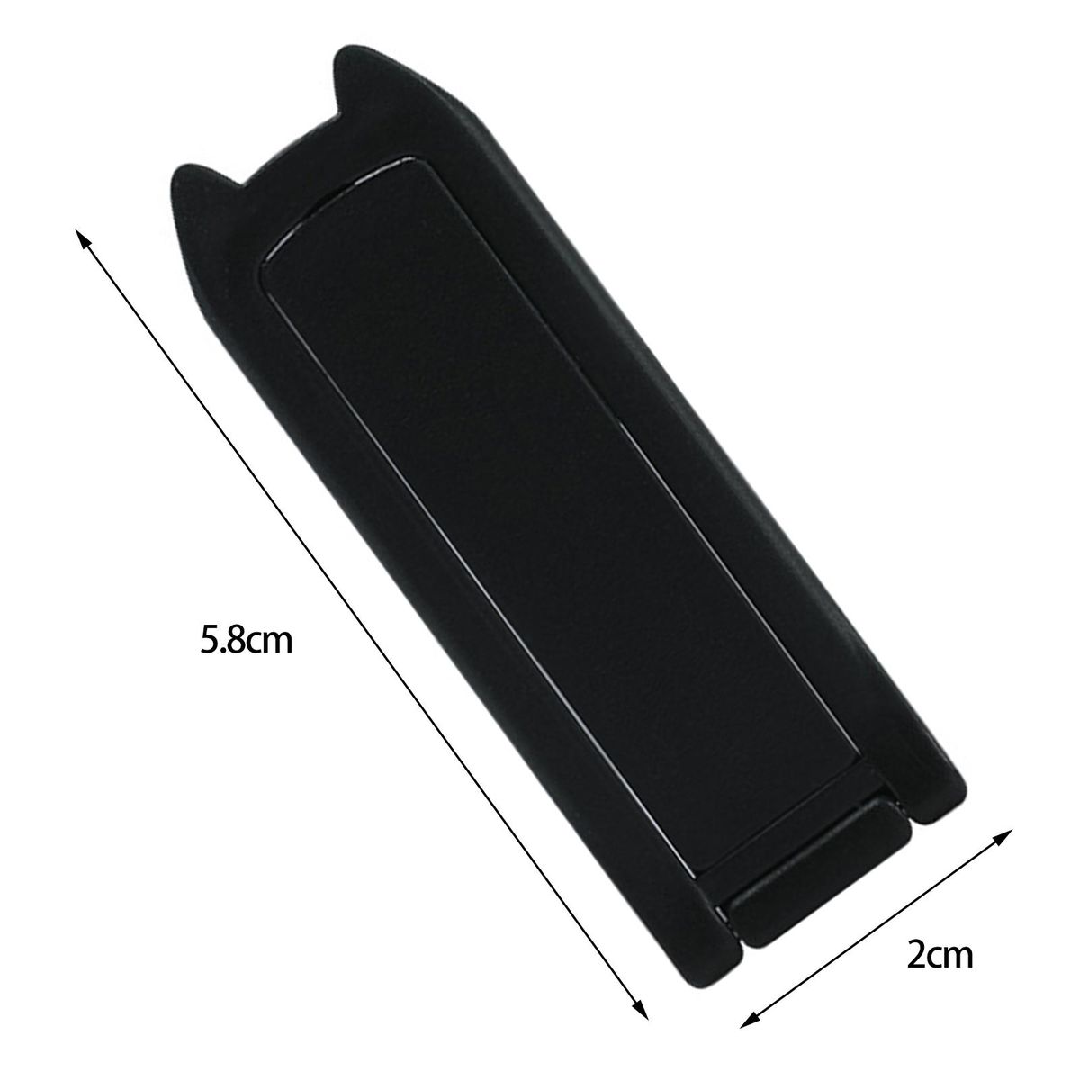 Phone Desk Stand Double Pole Phone Rack Black