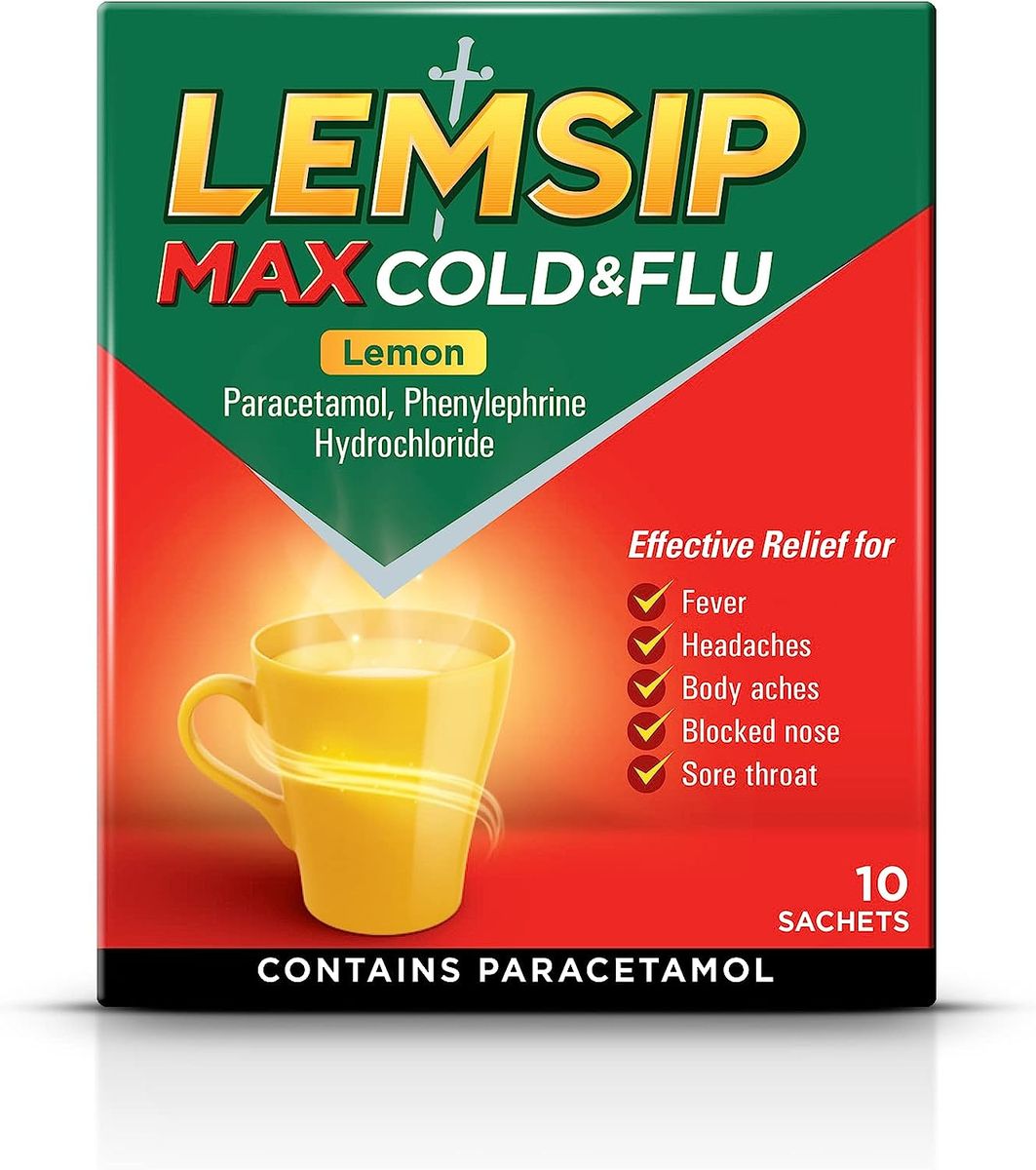 Max Cold And Flu Lemon Flavour - 10 Sachets