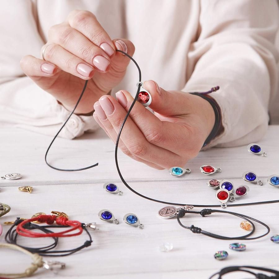 60 Pieces of Water Drop Jewelry Set DIY Production,12 Colors