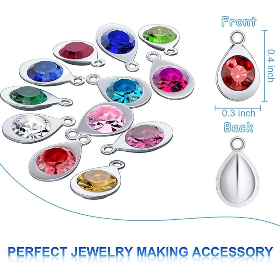 60 Pieces of Water Drop Jewelry Set DIY Production,12 Colors