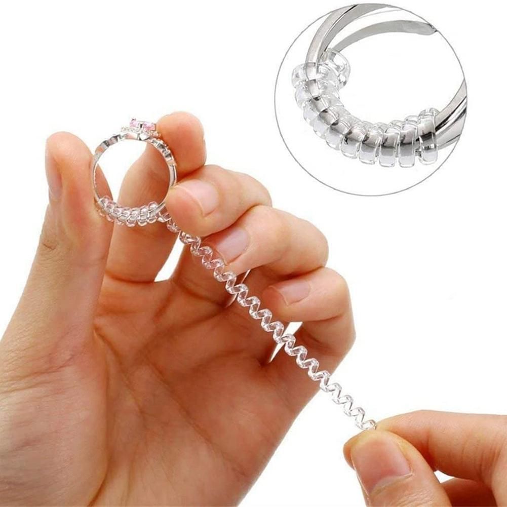 for Loose Rings Invisible Ring Clip Transparent Silicone Sizer Tightener Resizer 4 Sizes