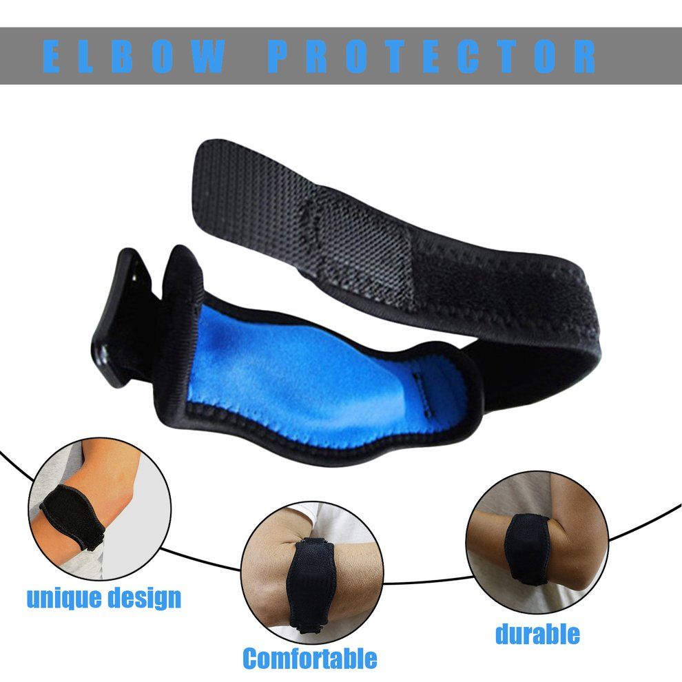 Tennis Elbow Su Ort Strap Brace Golf Forearm Pain Relief-black
