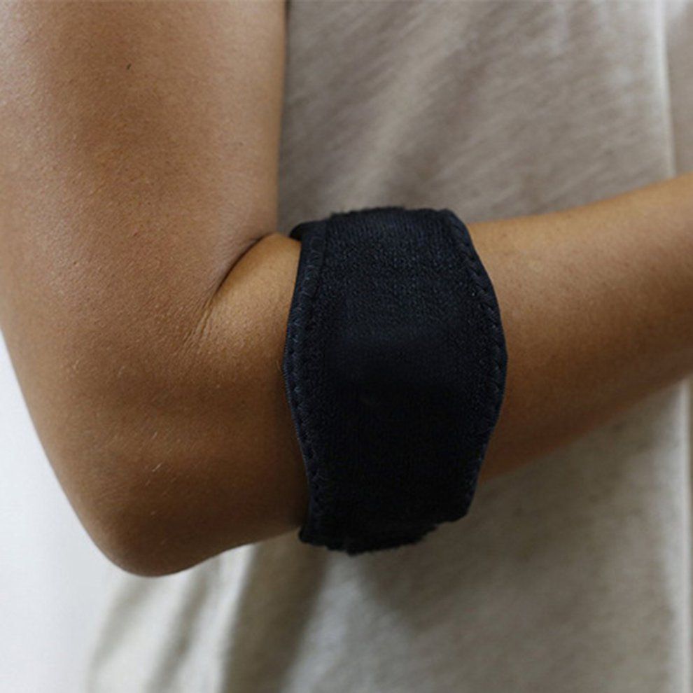 Tennis Elbow Su Ort Strap Brace Golf Forearm Pain Relief-black