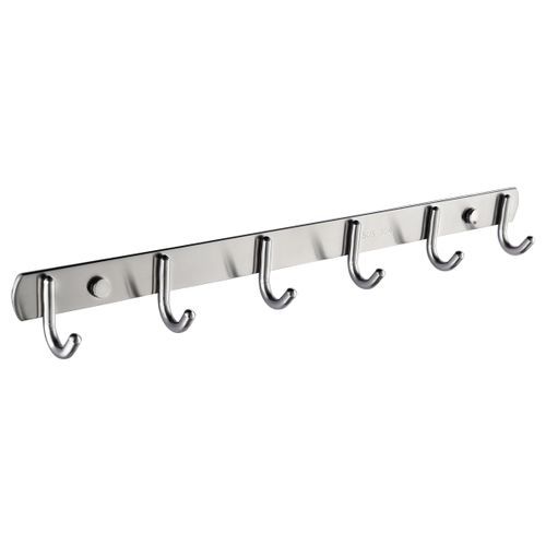 Stainless Steel Self Adhesive Coat/Towel Hook Rack Rail
