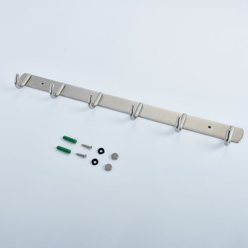 Stainless Steel Self Adhesive Coat/Towel Hook Rack Rail