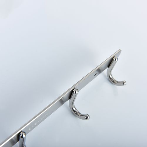 Stainless Steel Self Adhesive Coat/Towel Hook Rack Rail