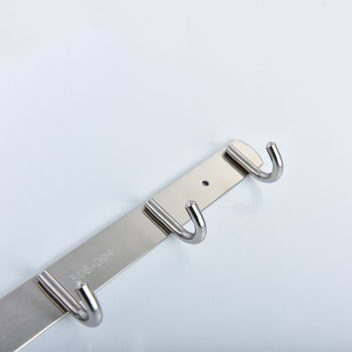 Stainless Steel Self Adhesive Coat/Towel Hook Rack Rail