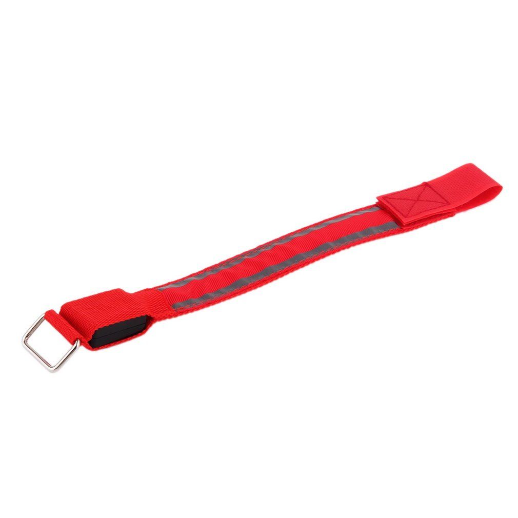 OR Sports Bike LED Safety Reflective Belt Strap Snap Wrap Arm Band Shine Armband