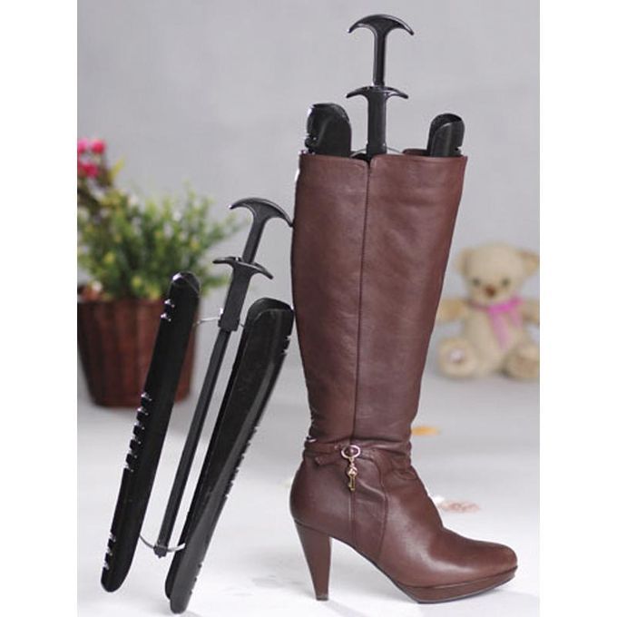 Pack Of 2 Boot Stretcher / Shoe Tree Shoes Shape Keeper With Handle -