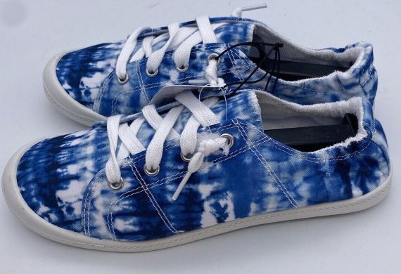 Denim Scrunch Back Sneakers With Memory Foam