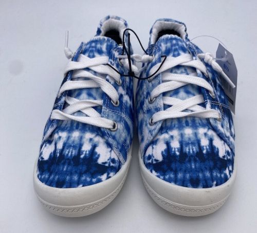 Denim Scrunch Back Sneakers With Memory Foam
