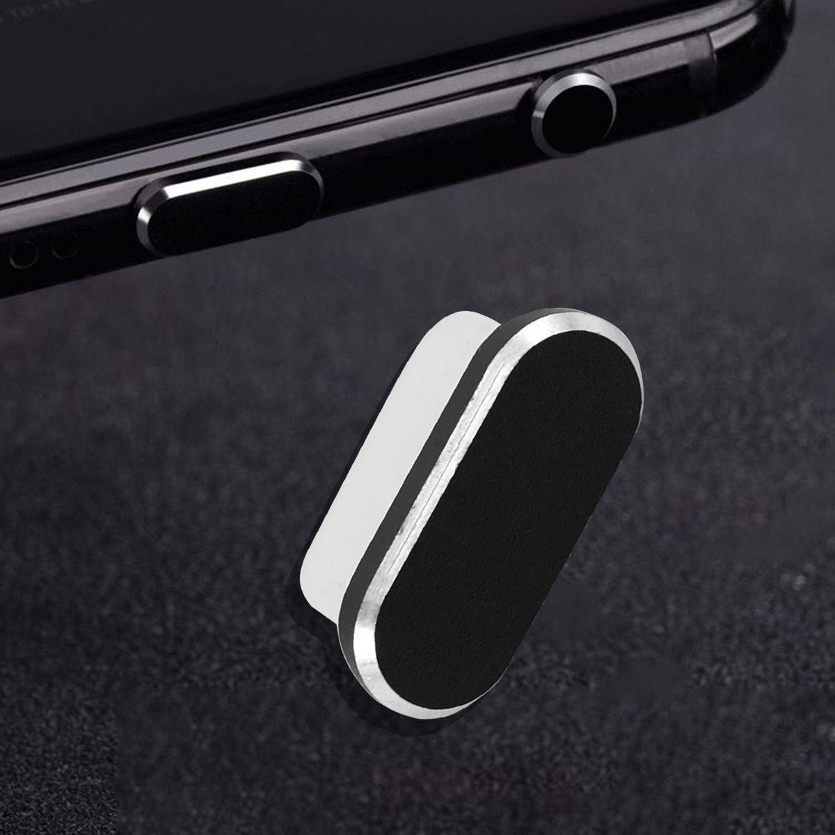Usb C Aluminum Dust Plug Set Type-C Charging Port 3.5Mm Headphone Jack Cell Phone Accessories For Huawei Mate 20