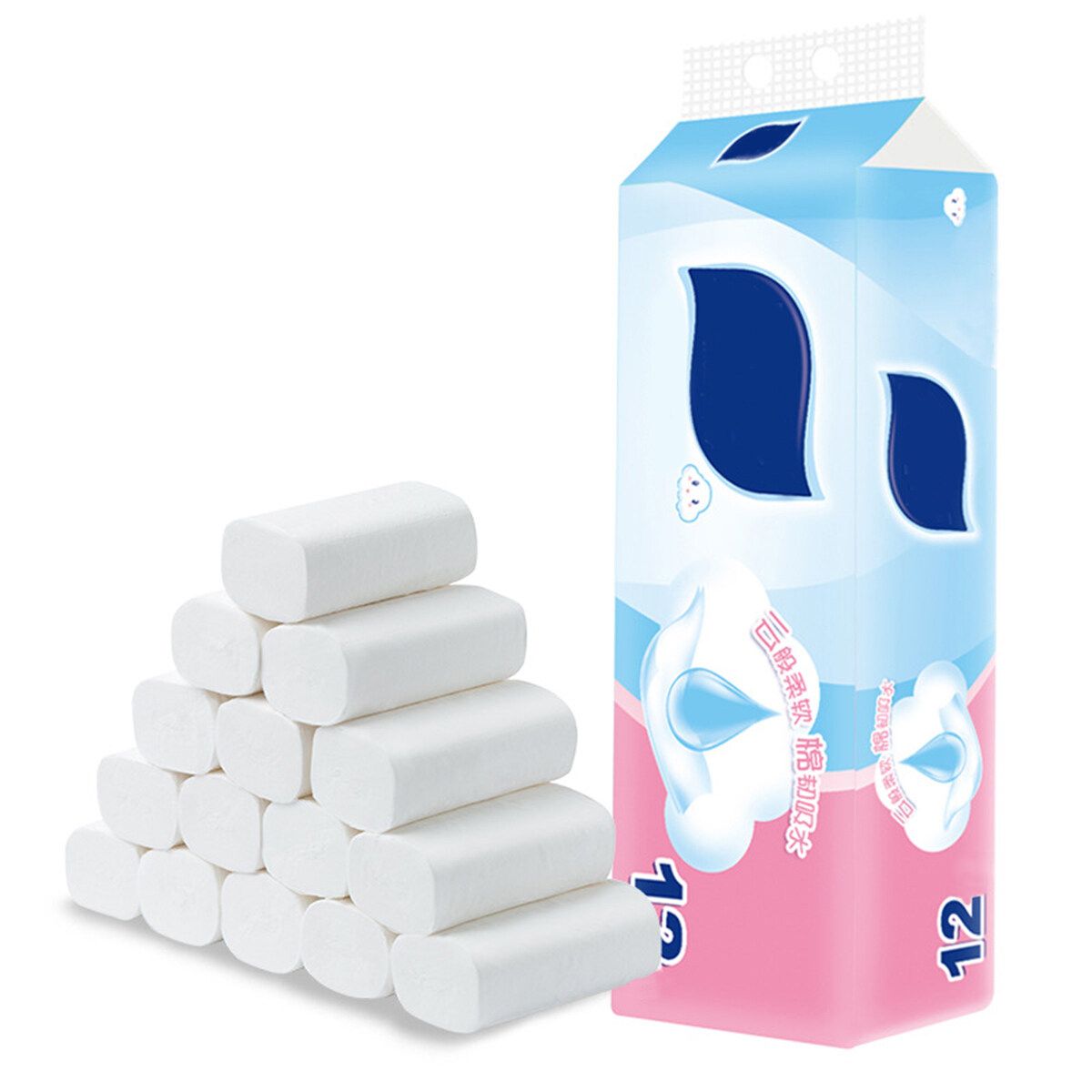 12 Rolls 4 Layers 100% Hotel Grade Jumbo Roll Tissue Toilet Paper - Produce By Company With FSC And ISO14000 Certification JRT