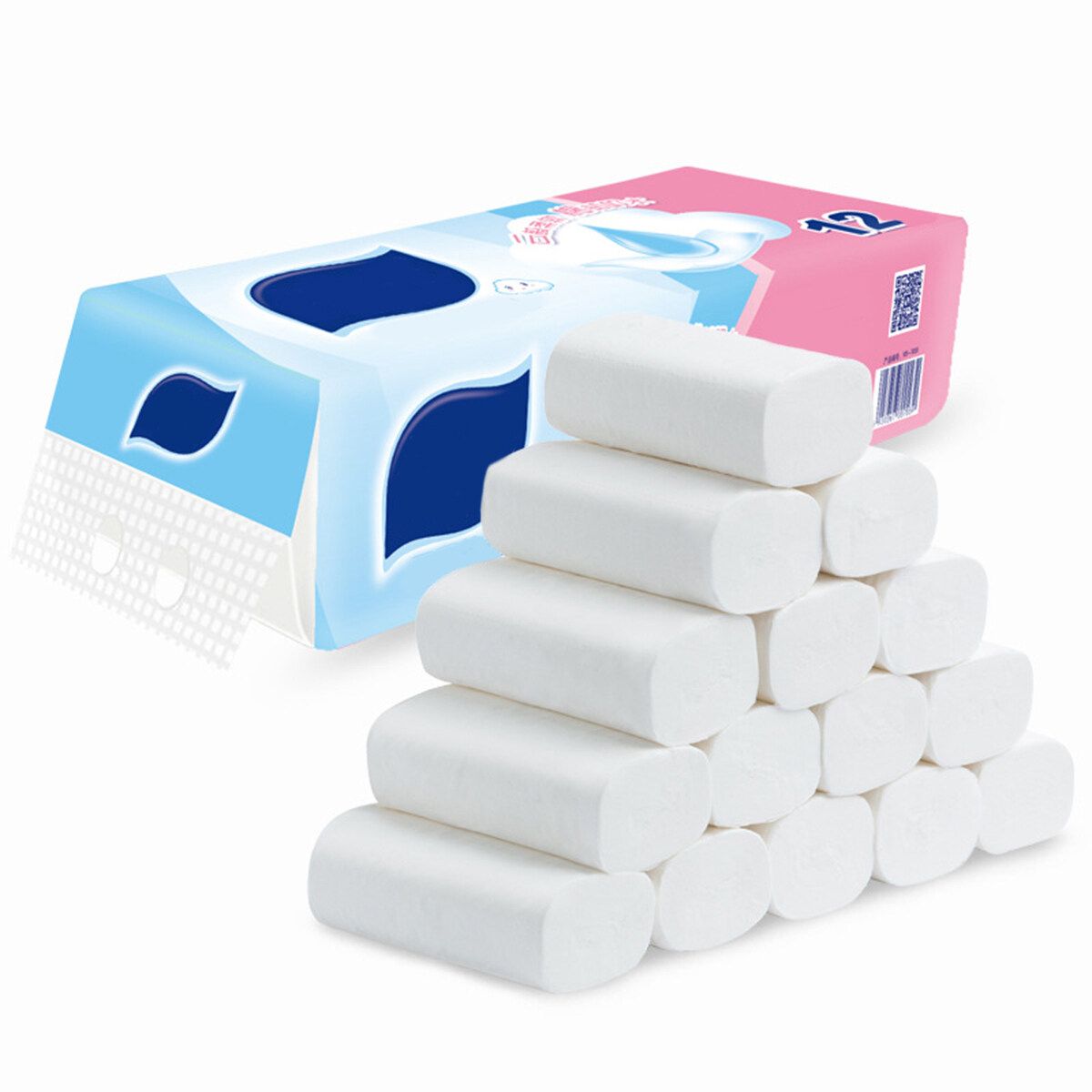 12 Rolls 4 Layers 100% Hotel Grade Jumbo Roll Tissue Toilet Paper - Produce By Company With FSC And ISO14000 Certification JRT