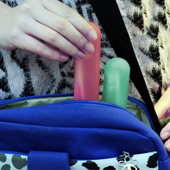 Portable Travel Hiking Camping Toothbrush Holder Case Tube Protect Cover Box-Purple