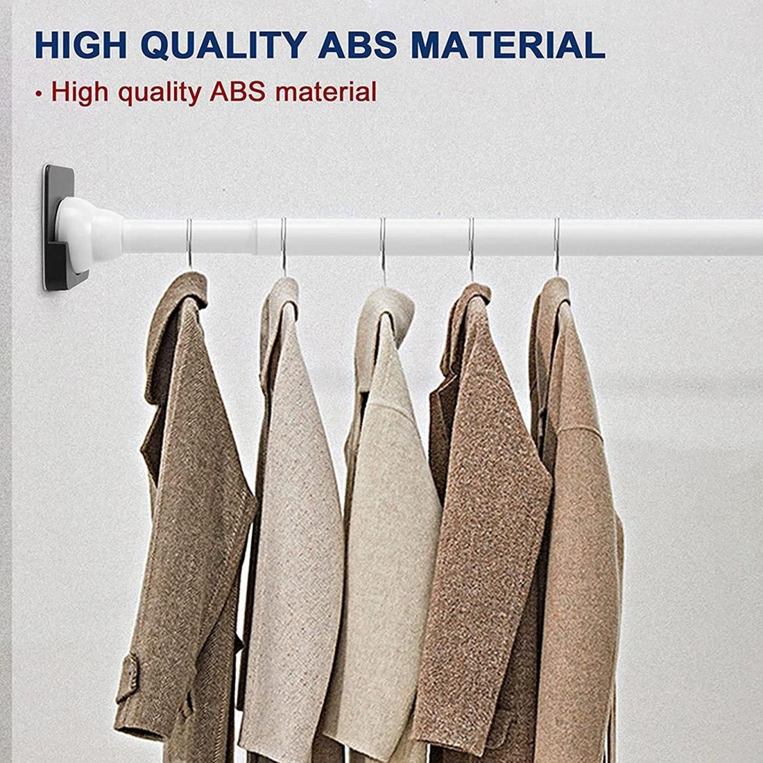 Shower Curtain Rod Holder Curtain Pole Brackets for Bathroom