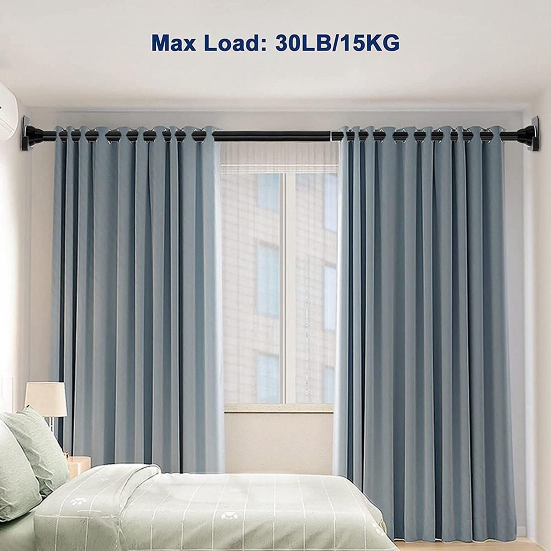 Shower Curtain Rod Holder Curtain Pole Brackets for Bathroom