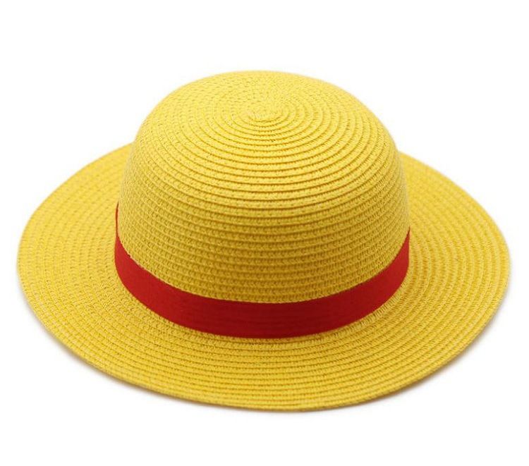 Fashion Cartoon Small Yellow Hat One Piece Anime Cosplay