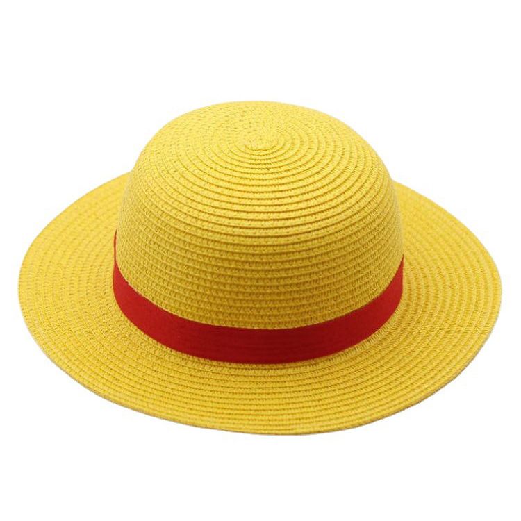 Fashion Cartoon Small Yellow Hat One Piece Anime Cosplay