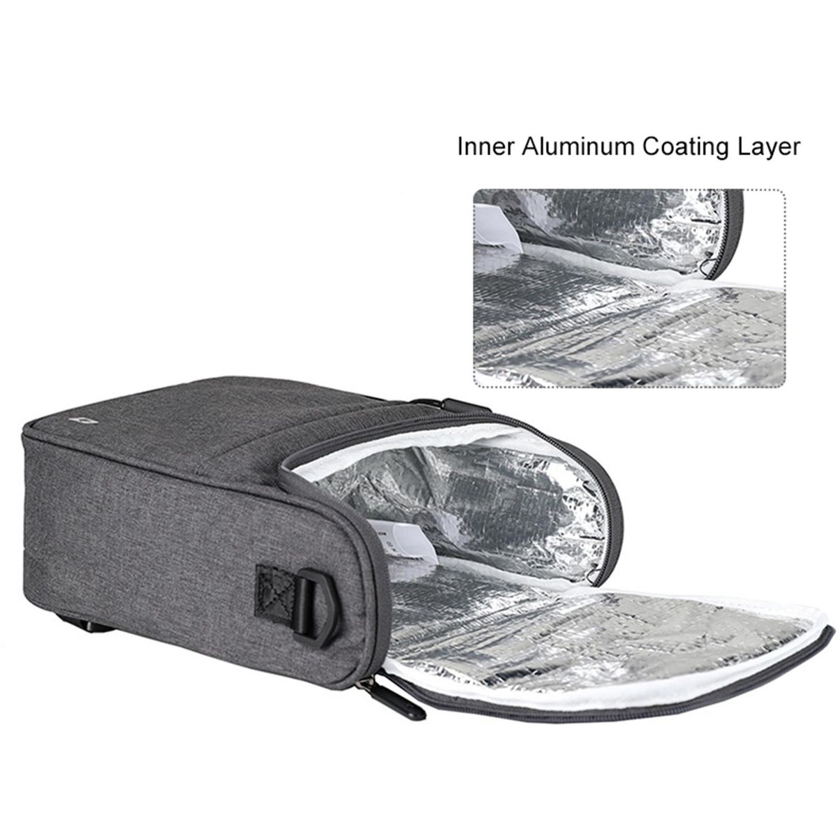 5L Capacity Handlebar Bag Aluminum Coat Heat Preservation Bike Handlebar Bag Multifunctional Bag for Cycling Daily Use