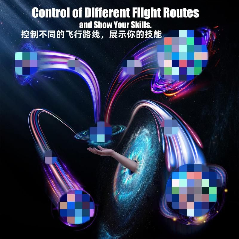 Luminous toy UFO intelligent sensor swing ball magic swing ball magic ball children's toys wholesale Water drop red
