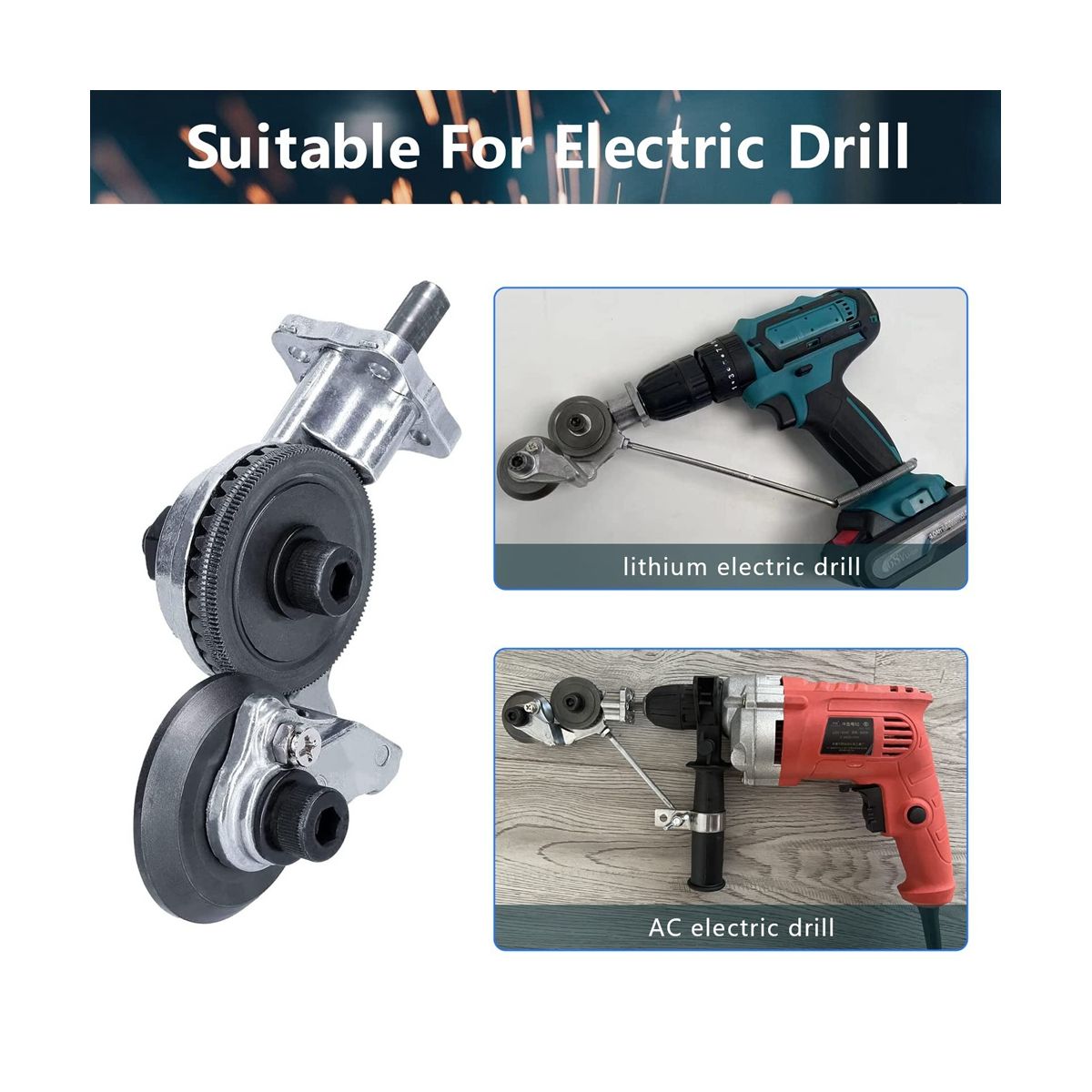 Electric Drill Shears Plate Cutter,Metal Nibble