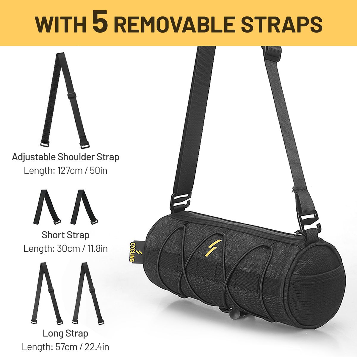 Bike Handlebar Bag Multi-functional Cycling Front Bag