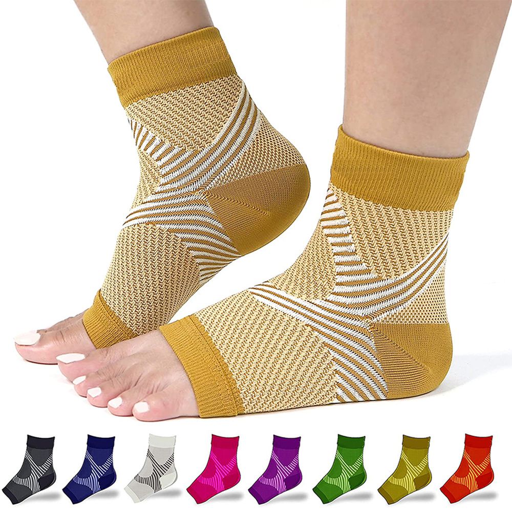 2Pcs Ankle Compression Brace Sleeves Foot Socks Foot & Arch