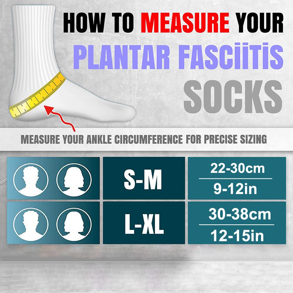 2Pcs Ankle Compression Brace Sleeves Foot Socks Foot & Arch