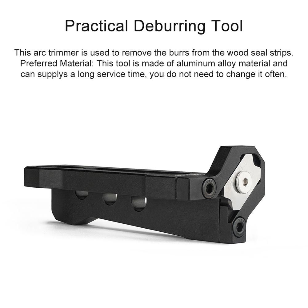 Manual Arc Trimmer Woodworking Edges Strips Arc Trimmer Furniture Board Seal Strips Chamferer Wood Burr Fillet Scraper Aluminum Alloy Chamferer Practical Woodworking Tools