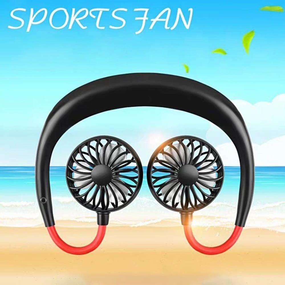 Hanging USB Air Travel Fan Sports Desk Cooler New 2020 Foldable Rechargeable Fan Office Fan Home Neck Mini Outdoor Portable