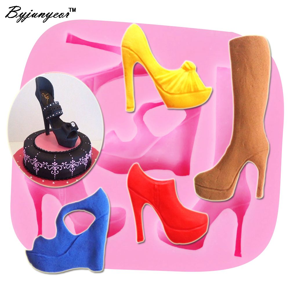 Byjunyeor M304 High Heel Shoes UV Resin Silicone Mold