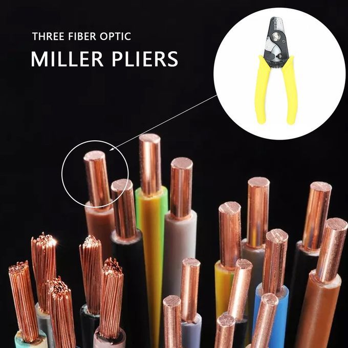 Miller    Fiber Stri Ing Pliers Fis Tri-hole Fiber Opti  Stri Er-yellow