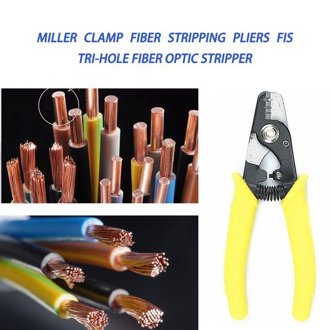 Miller    Fiber Stri Ing Pliers Fis Tri-hole Fiber Opti  Stri Er-yellow