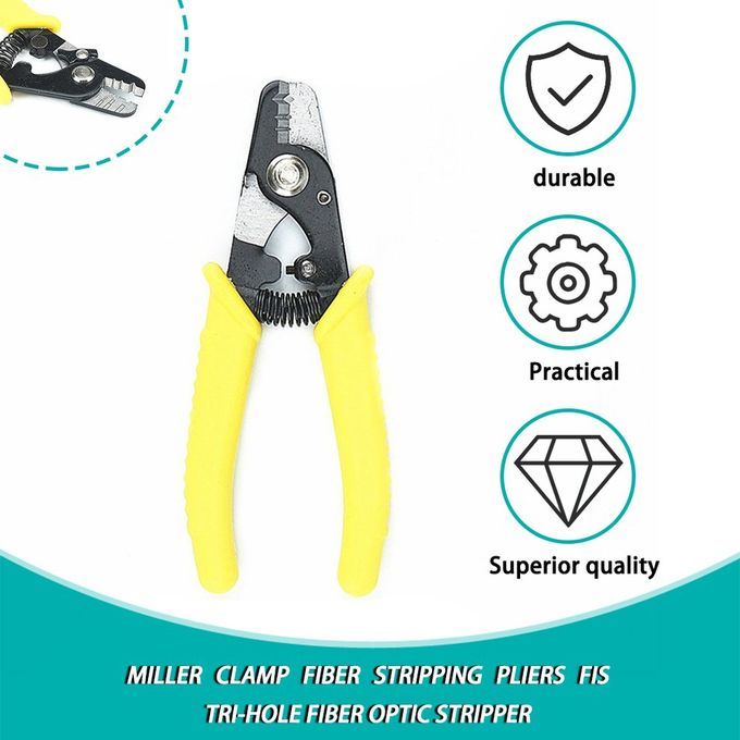 Miller    Fiber Stri Ing Pliers Fis Tri-hole Fiber Opti  Stri Er-yellow