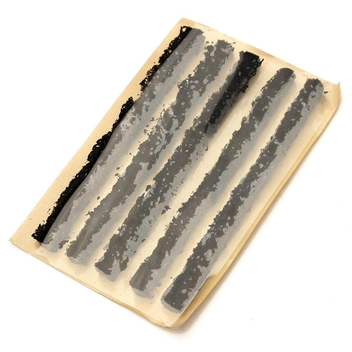 50pcs Heavy Duty Bike Car Tubeless Tire Tyre Puncture Repair Kit Plugs Strips 100mm*6mm